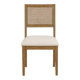 OSP Home Furnishings Alaina Cane Back Dining Chair  - Set of 2 Linen