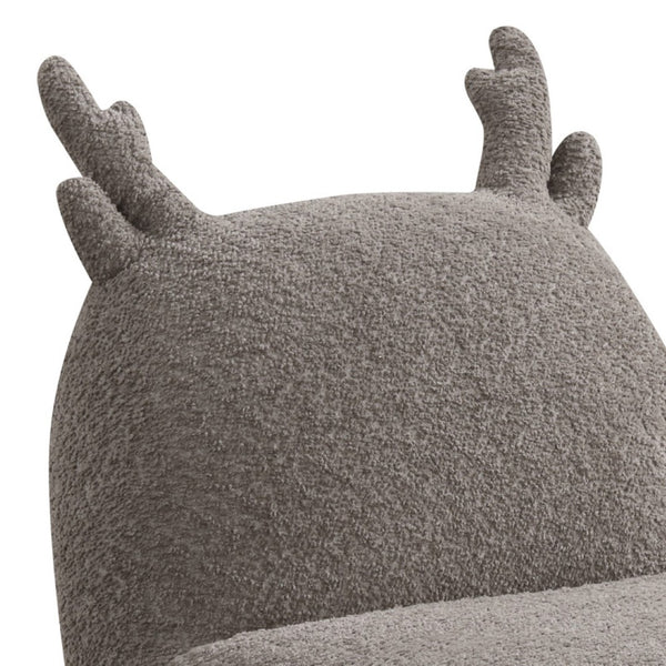 English Elm Westino Deer Shaped Kids Accent Chair Chenille Upholstered Woodland Playroom Seat Brown B2749P413206
