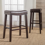 Christopher Knight Home® Set of 2 Leather Saddle Stools - Stylish & Comfortable Addition for Any Room