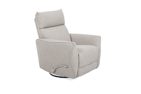 English Elm Man Wah Gellar Upholstered Swivel Recliner - Modern Beige Chair With 360-Degree Comfort & Style B2707P311878