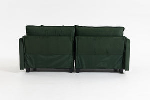 English Elm Modern Chenille Sectional Sofa with Chaise Lounge Solid Wood Frame Living Room Seating Antique Green W2530P463111