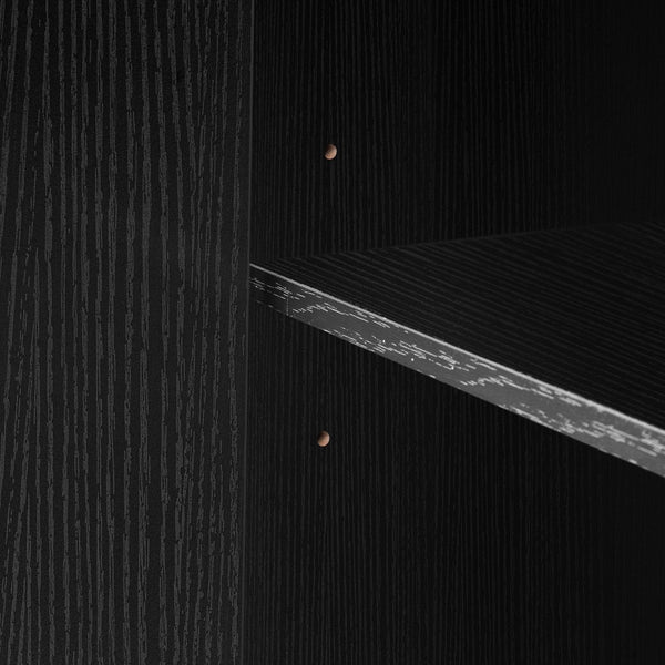 English Elm K&K Extendable Kitchen Island with Dining Table, 51.2" Seating for 2-6, Power Hub & Double Storage Black N707S000010B