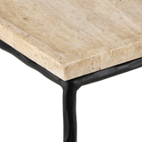 Boyles Travertine Side Table