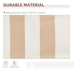 English Elm Outsunny 13' X 8' Retractable Awning - Uv & Water-Resistant Shade For Patios, Decks, & Balconies! W2225P174188-GIGA