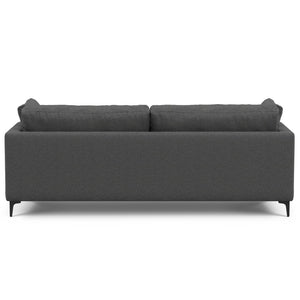 English Elm Ava 90 Inch Mid Century Sofa with Eco Performance Fabric, Plush Cushions, Durable Wood Frame Gray B136P199270