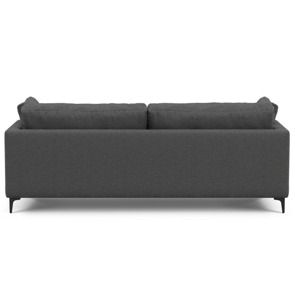 English Elm Ava 90 Inch Mid Century Sofa with Eco Performance Fabric, Plush Cushions, Durable Wood Frame Gray B136P199270