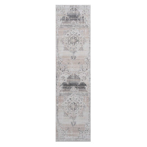English Elm Payas Elegant 2X8 Cream & Beige Medallion Runner Rug - Durable, Soft, Machine-Woven For High Traffic Homes B189P183565-GIGA