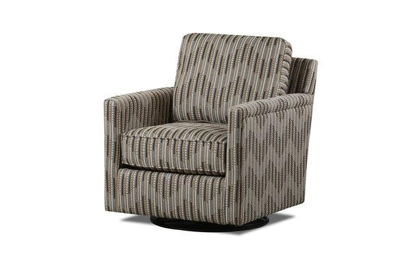 Fusion Silversmith Coffee Collage Swivel Glider Chair - Stylish, Reversible Cushions & 360-degree Motion Multi Ws ,2% Polyester,98% Polypropylene 21-02g Collage Coffee Swivel Glider