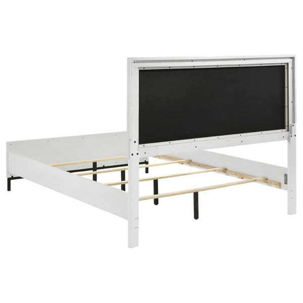 English Elm Taraval Queen Bedroom Set with Diamond Tufted Headboard and Six Drawer Dresser B062S01672