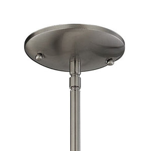 Thomas Lighting Bristol Lane Brushed Nickel Mini Pendant Light White Glass Dome for Kitchen Islands 2101PS/20