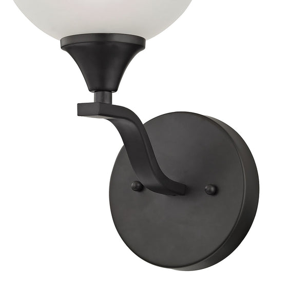 Thomas Lighting Bristol Lane Transitional Wall Sconce with Dome Glass Shade for Bathroom or Hallway Brown 2101WS/10
