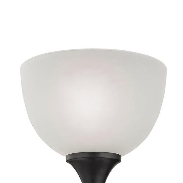 Thomas Lighting Bristol Lane Transitional Wall Sconce with Dome Glass Shade for Bathroom or Hallway Brown 2101WS/10