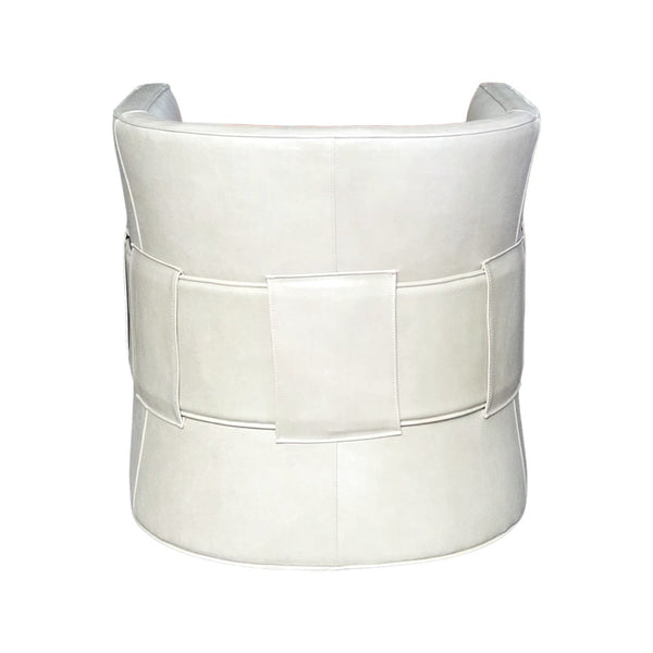 Olivia + Quinn Wynn Swivel Chair: Luxurious Leather Comfort With Elegant Detailing For Stylish Living Spaces Kudos Khaki Leather,Foam,Wood 2102_Kds1002