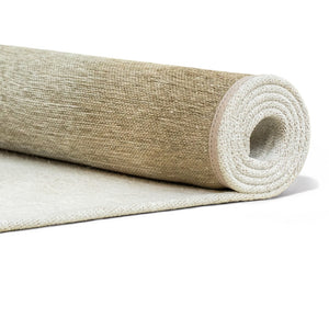 Louis de Poortere Meditation Collection Drop Low Pile Area Rug with Bold Artistic Motif for Modern Interiors Fawn 9'2 x 12'10 120211