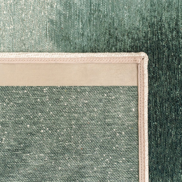 Louis de Poortere Meditation Collection Drop Low Pile Area Rug with Bold Artistic Motif for Modern Interiors Green Day 6'7 x 9'2 120220
