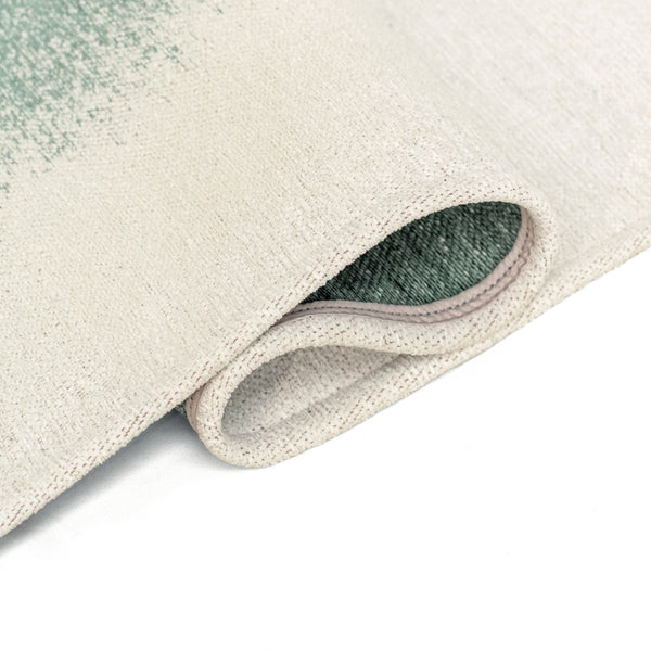 Louis de Poortere Meditation Collection Drop Low Pile Area Rug with Bold Artistic Motif for Modern Interiors Green Day 6'7 x 9'2 120220