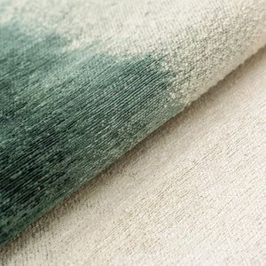 Louis de Poortere Meditation Collection Drop Low Pile Area Rug with Bold Artistic Motif for Modern Interiors Green Day 6'7 x 9'2 120220