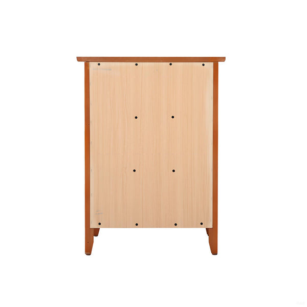 English Elm Timeless Oak Nightstand with 3 Drawers, 25"H x19"W x15"D Storage, Warm Oak Finish, Quick Assembly B078112151