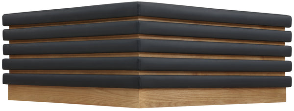 Rory Black Vegan Leather Coffee Table 210Black-CT Meridian Furniture
