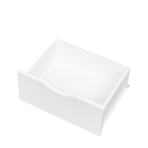 English Elm Night Multi-Function Nightstand with 2 Drawers and 4-Tier Bookshelf Vertical Space Saver White W331P248062