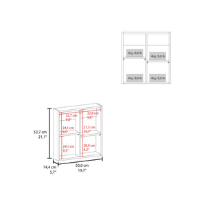 English Elm Medicine Compact Wall Cabinet with Mirror Door, Engineered Wood Storage, Durable, Space-Saving Design White 27.17 L x 24.8 W x 4.33 H B097P250884