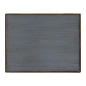 Butler Specialty Company Tyler Elegant Rectangular Wood Side Table With Unique Starburst Inlay Design Pastel Blue Rubberwood,Cherry,Maple And Walnut Veneers,Mdf 2116483-butler