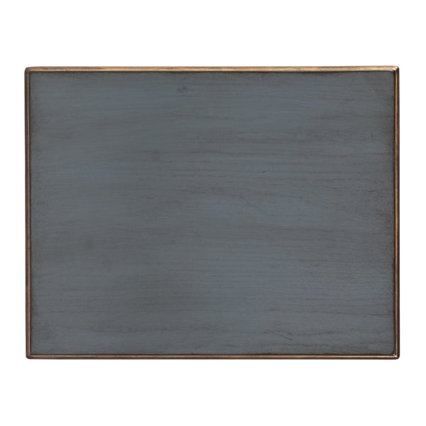 Butler Specialty Company Tyler Elegant Rectangular Wood Side Table With Unique Starburst Inlay Design Pastel Blue Rubberwood,Cherry,Maple And Walnut Veneers,Mdf 2116483-butler