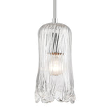 Hand Formed Glass 5'' Wide 1-Light Mini Pendant - Polished Chrome 21165/1 Elk Lighting