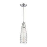 Glitzy 5'' Wide 1-Light Mini Pendant - Polished Chrome 21167/1 Elk Lighting