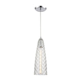 Glitzy 5'' Wide 1-Light Mini Pendant - Polished Chrome 21167/1 Elk Lighting