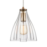 Matilda 8'' Wide 1-Light Mini Pendant - Satin Brass 21172/1 Elk Lighting