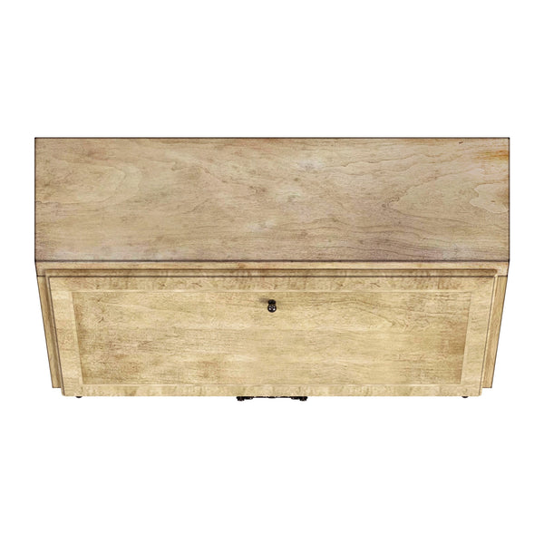 Butler Specialty Danforth Rectangular Wood 5 Drawer Secretary Desk With Drop Front, Stylish Storage For Home Offices Beige Rubberwood Solids,Mdf,Cherry Veneer,Nickel 2118424-butler