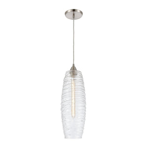 Liz 6'' Wide 1-Light Mini Pendant - Satin Nickel 21192/1 Elk Lighting