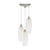 Liz 12'' Wide 3-Light Multi Pendant - Satin Nickel 21192/3 Elk Lighting