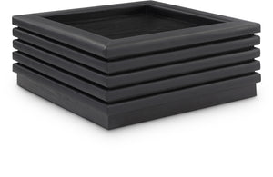 Rory Black Vegan Leather Coffee Table 211Black-CT Meridian Furniture