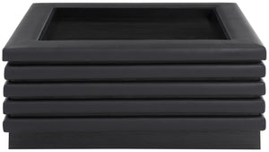 Rory Black Vegan Leather Coffee Table 211Black-CT Meridian Furniture