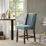 Madison Park Brody Modern/Contemporary Wing Counter Stool MP104-0041 Blue