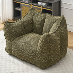 English Elm Sofa plush beanbag chair with superfiber cover and resilient foam filling for ultimate home comfort and relaxation Olive Green W1996P252266