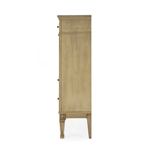 Butler Specialty Wordsworth Elegant Wood 4-drawer Secretary With Drop-front Writing Surface And Vintage Charm Beige Rubberwood,Mdf,Cherry,Maple & Walnut Veneers 2126424-butler