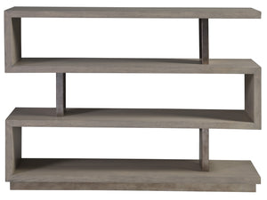 Lexington Artistica Home Soiree Low Bookcase – Unique Mixed Media Design With Antiqued Silver Leaf Finish And White Oak Shelves Silver Leaf Wood 2128-989