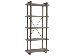 Lexington Artistica Home Soiree Etagere - Exquisite Metal And Wood Display Stand With Unique Finishes For Elegant Spaces Silver Leaf Wood 2128-990