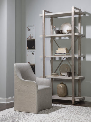 Lexington Artistica Home Soiree Etagere - Exquisite Metal And Wood Display Stand With Unique Finishes For Elegant Spaces Silver Leaf Wood 2128-990