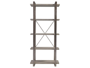 Lexington Artistica Home Soiree Etagere - Exquisite Metal And Wood Display Stand With Unique Finishes For Elegant Spaces Silver Leaf Wood 2128-990