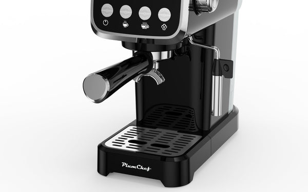 English Elm 20bar Slim Espresso Machine with Steam Wand Cup Warmer and 43oz Detachable Tank W1002P414529