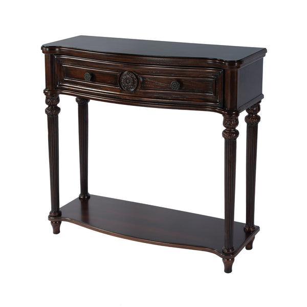 Butler Specialty Company Alexander Console Table – Elegant Design With Ample Storage For Any Space Dark Brown Fiberboard,Cherry Veneer,Poplar Wood,Rubberwood 2130024-butler
