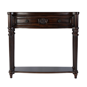 Butler Specialty Company Alexander Console Table – Elegant Design With Ample Storage For Any Space Dark Brown Fiberboard,Cherry Veneer,Poplar Wood,Rubberwood 2130024-butler
