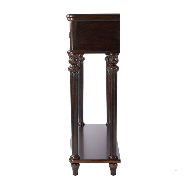 Butler Specialty Company Alexander Console Table – Elegant Design With Ample Storage For Any Space Dark Brown Fiberboard,Cherry Veneer,Poplar Wood,Rubberwood 2130024-butler