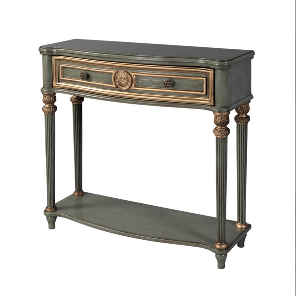 Butler Specialty Company Alexander Console Table – Elegant Design With Ample Storage For Any Space Green Poplar Wood,Cherry Veneer,Fiberboard 2130482-butler