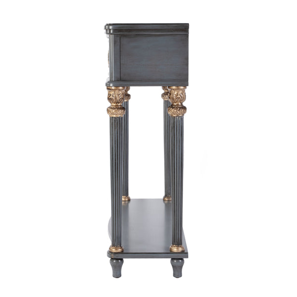 Butler Specialty Company Alexander Console Table – Elegant Design With Ample Storage For Any Space Blue Poplar Wood,Cherry Veneer,Fiberboard 2130483-butler