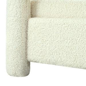 English Elm Christopher Knight Home® - 31.25" Push Back Recliner Plush Teddy Fleece Upholstered Armchair with Foam & Pocket Springs Comfort 90–120–150° Adjustments Beige N763P212864A